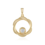 Zilveren hanger met een zirkoon