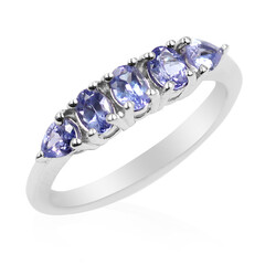 Anello in argento con Tanzanite