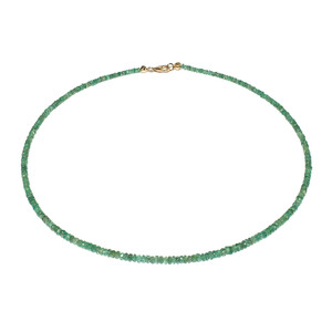 Collar en oro con Esmeralda de Zambia