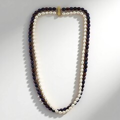 Collana in argento con Perla d'Acqua Dolce Bianca (TPC)