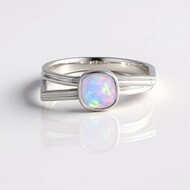 Bague en argent et Opale Welo AAA (de Melo Essence)