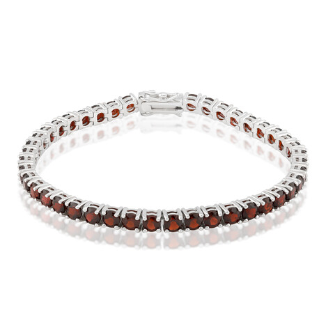 Granat-Silberarmband