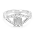 Anillo en plata con Topacio glacial