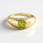 Anello in oro con Sfene