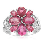 Anillo en plata con Turmalina rosa de Brasil (de Melo Essence)