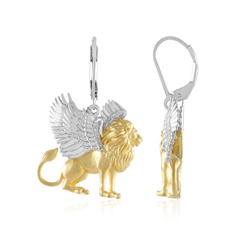 Pendientes en plata con I1 (I) Diamante (Gems en Vogue)