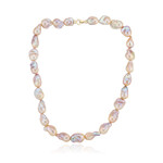 Süßwasserzuchtperlen-Goldcollier (TPC)