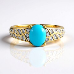 Anello in argento con Turchese Sleeping Beauty (Faszination Türkis)