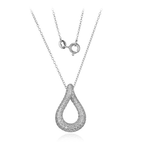 Collana in argento con Zircone (MONOSONO COLLECTION)