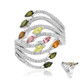 Bague en argent et Tourmaline rose du Brésil