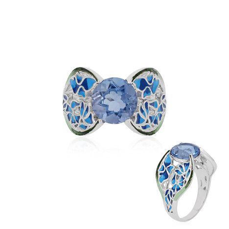 Farbwechsel-Fluorit-Silberring (SAELOCANA)