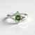 Anello in argento con Diopside Russo
