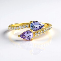 Anello in argento con Tanzanite (non riscaldata)