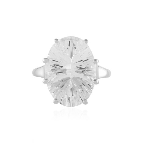 Anello in argento con Quarzo Bianco