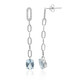Boucles d'oreilles en or et Aigue-Marine du Brésil AAA (CIRARI)