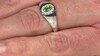 Anillo en plata con Tsavorita de Kenia AAA