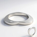 Bague en argent et Zircon