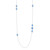 Collana in argento con Calcedonio Blu
