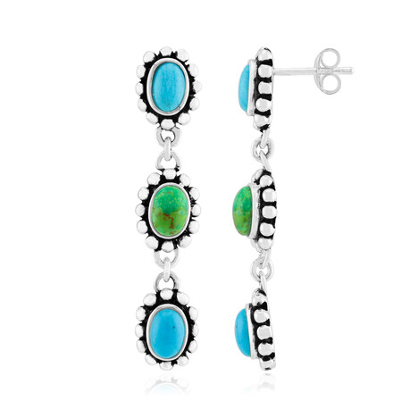 Orecchini in argento con Turchese Kingman Mohave Blu (Jones Lee)