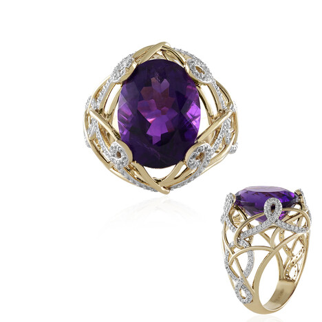 Sambia-Amethyst-Goldring (SUHANA)