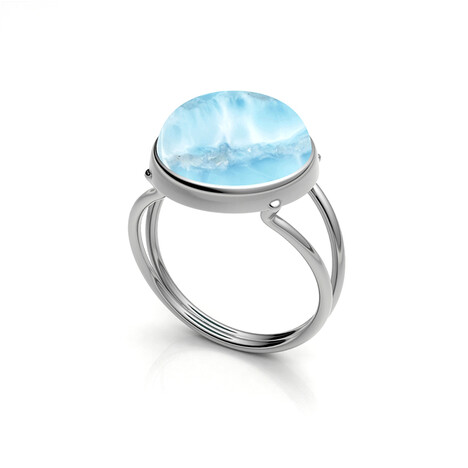 Larimar-Silberring