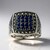 Anello in argento con Zaffiro Blu (Annette classic)