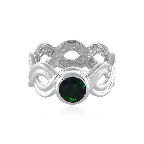 Zilveren ring met een Mezezo opaal