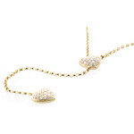 Gouden halsketting met SI1 (H) Diamanten