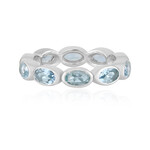 Brasilianischer Aquamarin-Silberring