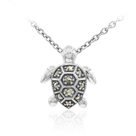 Markasit-Silberhalskette