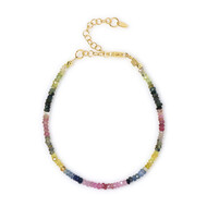 Zilveren armband met saffieren
