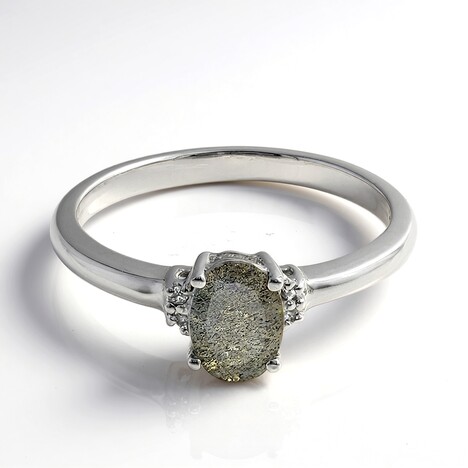 Bague en argent et Labradorite