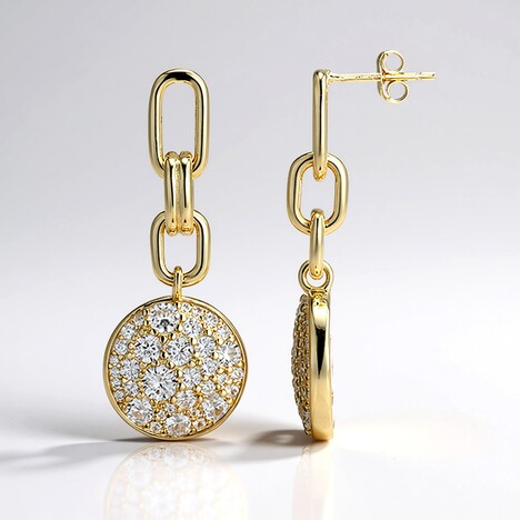 Orecchini in argento con Zircone (Adela Silber)