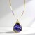 Collana in argento con Charoite (dagen)