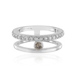 Anillo en plata con Diamante I3 champán (de Melo Essence)