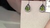 Pendientes en plata con Peridoto de Jilin (de Melo)
