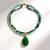 Collana in argento con Onice Verde (Adela Silber)