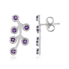 Amethyst Silver Earrings