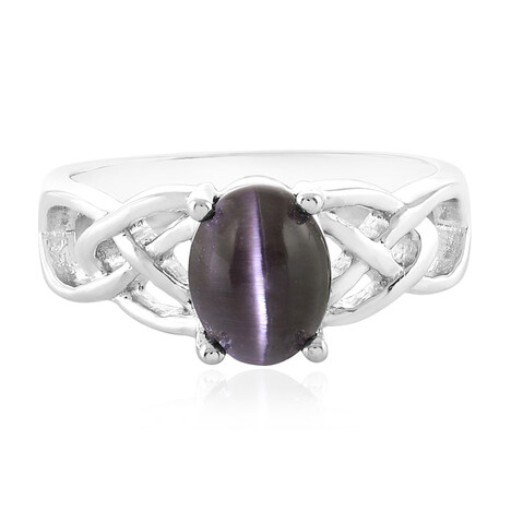 Sonnenstein-Katzenauge-Silberring