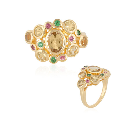 Gelber Beryll-Silberring