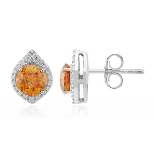 Sphalerite Silver Earrings (de Melo Essence)