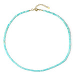 Amazonit-Silberhalskette