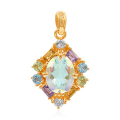 Mondlicht-Topas-Silberanhänger