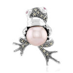 Zilveren hanger met een paarse Ming parel (TPC)