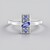 Anello in argento con Tanzanite