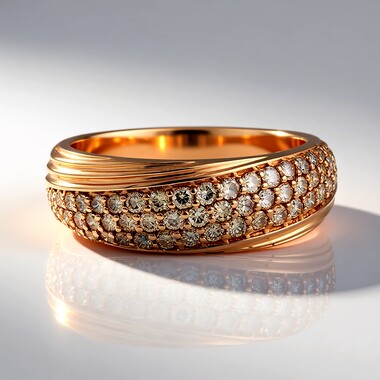 Bague en or et Diamant rose de France SI1 d'Argyle  (Annette)