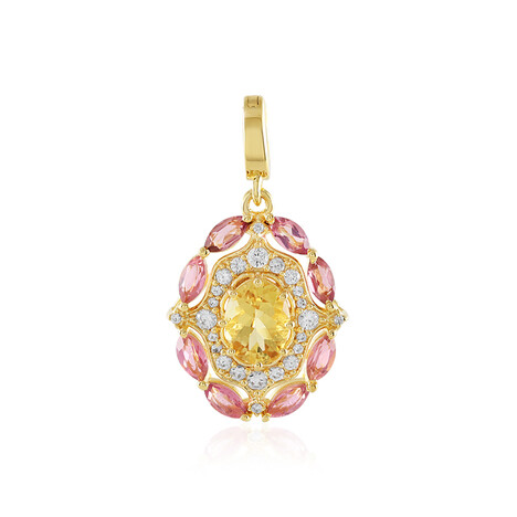 Gelber Beryll-Silberanhänger