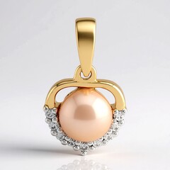 Ciondolo in argento con Perla d'Acqua Dolce Pesca (TPC)