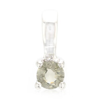 Pendentif en argent et Tourmaline cuprifère