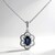 Collana in oro con Zaffiro Ceylon Blu (CIRARI)